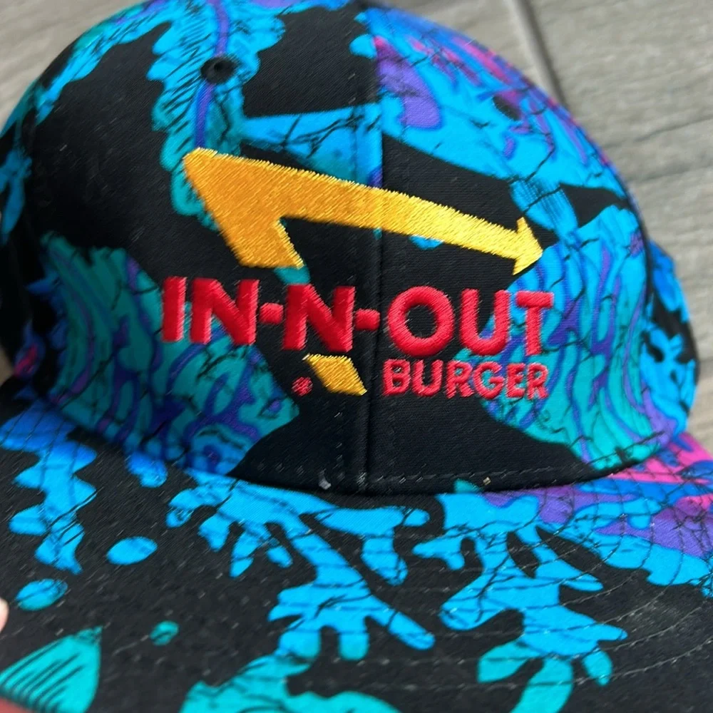 Blue Floral Snapback Hat